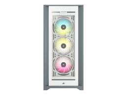 CORSAIR iCUE 5000X RGB - Torre - ATX - panel lateral con ventana (cristal templado) - sin fuente de alimentación (ATX) - blanco - USB/Audio