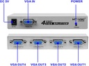 1 en 4 salida VGA Monitores Splitter Box VGA/SVGA LCD CRT 4 puerto de vídeo (150 MHz)