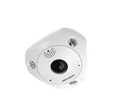 Hikvision 6 MP IR Network Fisheye Camera DS-2CD6365G0E-IVS - Cámara panorámica de red - cúpula - para exteriores - vándalos / resistente al agua - color (Día y noche) - 6 MP - 3072 x 2048 - montaje M12 - focal fijado - audio - GbE - MJPEG, H.264, H.265, H.265+, H.264+ - DC 12 V / PoE Class 0