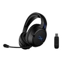 HyperX Cloud Flight Gaming - Auricular - tamaño completo - 2,4 GHz - inalámbrico - conector de 3,5 mm - negro, azul - para Sony PlayStation 4, Sony PlayStation 5