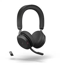 Jabra Evolve2 Buds MS - Auriculares inalámbricos con micro - en oreja - Bluetooth - cancelación de sonido activo - USB-A a través de adaptador Bluetooth - aislamiento de ruido - negro - Certificado para Equipos de Microsoft