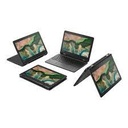 Lenovo 300e Chromebook (2nd Gen) AST 82CE - Diseño plegable - AMD A4 9120C / 1.6 GHz - Chrome OS - Radeon R4 - 4 GB RAM - 32 GB eMMC - 11.6" IPS pantalla táctil 1366 x 768 (HD) - Wi-Fi 5 - negro - kbd: EE. UU.