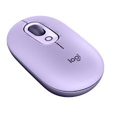 Logitech - Mouse - Wireless - Purple - With Emoji Cosmos Lavender