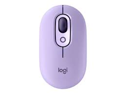Logitech - Mouse - Wireless - Purple - With Emoji Cosmos Lavender