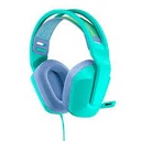 Logitech G G335 Wired Gaming Headset - Auricular - tamaño completo - cableado - conector de 3,5 mm - menta - certificado Discord