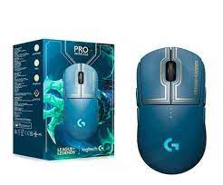 Logitech G PRO League of Legends Edition - Ratón - diestro y zurdo - óptico - 8 botones - inalámbrico, cableado - USB, LIGHTSPEED - receptor Logitech LIGHTSPEED - azul, oro
