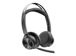 Poly Voyager Focus 2 UC - Auricular - en oreja - Bluetooth - inalámbrico, cableado - cancelación de sonido activo - USB-A - con base de carga - Certificado para Equipos de Microsoft