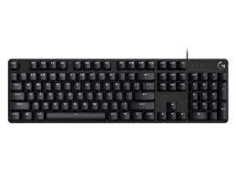Logitech - Keyboard - Wired - Spanish - USB - Black - carcasa de aluminio