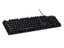 Logitech - Keyboard - Wired - Spanish - USB - Black - carcasa de aluminio