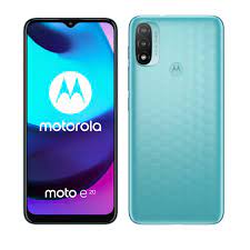 Motorola Moto E20 - 4G smartphone - SIM doble - RAM 2 GB / 32 GB - microSD slot - 6.5" - 2 x cámaras traseras 13 MP, 2 MP - front camera 5 MP - azul agua