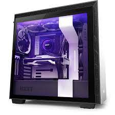 NZXT H series H710i - Torre - placa ATX extendida - panel lateral con ventana (cristal templado) - sin fuente de alimentación - blanco mate - USB/Audio