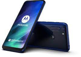 Motorola One Fusion - 4G smartphone - SIM doble - RAM 4 GB / 128 GB - microSD slot - 6.5" - 4x x cámaras traseras 48 MP, 8 MP, 5 MP, 2 MP - front camera 8 MP - zafiro azul
