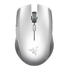 Razer Atheris - Ratón - óptico - 5 botones - inalámbrico - Bluetooth, 2.4 GHz - receptor inalámbrico USB - blanco mercurio