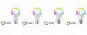 Nexxt Solutions Connectivity - Light Bulb - A19 RGB 110V 4PK - conexión WI-FI - Bombillo multicolor - Compatible con Amazon Alexa y Google Assistant - 800 Lumen - 9W(Equivalente a 60W) - 110 V/ 220 V