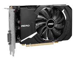 MSI - Geforce GTX 1630 AERO ITX 4G OC - PCI Express x16 - NVIDIA - Geforce GTX 1630 AERO - GDDR6 SDRAM - DisplayPort / DVI / HDMI