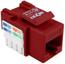 MK6-01R-RJ45 hembra Cat6 rojo