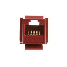 MK6-01R-RJ45 hembra Cat6 rojo