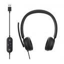 Microsoft Modern USB Headset - Auricular - en oreja - cableado - USB - negro - Certificado para Equipos de Microsoft