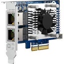 QNAP QXG-10G2TB - Adaptador de red - PCIe 3.0 x4 perfil bajo - 10Gb Ethernet x 2 - para QNAP QSW-2104-2T, QSW-M1208-8C, QSW-M2116P-2T2S, QSW-M408-4C