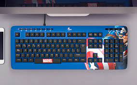 Xtech - Keyboard - Wired - Spanish (Latin American) - USB - Blue - Marvel CA XTK-M401CA