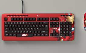 Xtech - Keyboard - Wired - Spanish (Latin American) - USB - Bright red - Marvel XTK-M401IM