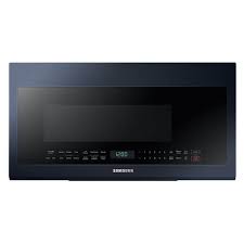 Samsung Smart Bespoke ME21A706BQN - Horno microondas - gama alta - 59.5 litros - 1000 W - navy steel con sistema de escape integrado