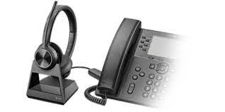 Poly Savi 7320 - 7300 Office Series - sistema de auriculares - en oreja - DECT 6.0 - inalámbrico