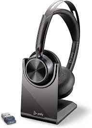 Poly Voyager Focus 2 UC - Auricular - en oreja - Bluetooth - inalámbrico, cableado - cancelación de sonido activo - USB-C a través de adaptador Bluetooth - Certificado para Equipos de Microsoft