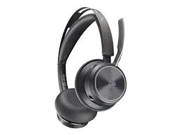 Poly Voyager Focus 2 UC - Auricular - en oreja - Bluetooth - inalámbrico, cableado - cancelación de sonido activo - USB-C a través de adaptador Bluetooth - con base de carga - Certificado para Equipos de Microsoft