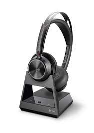 Poly Voyager Focus 2 UC - Auricular - en oreja - Bluetooth - inalámbrico, cableado - cancelación de sonido activo - USB-C a través de adaptador Bluetooth - con base de carga - Certificado para Equipos de Microsoft