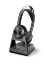 Poly Voyager Focus 2 UC - Auricular - en oreja - Bluetooth - inalámbrico, cableado - cancelación de sonido activo - USB-C a través de adaptador Bluetooth - con base de carga - Certificado para Equipos de Microsoft