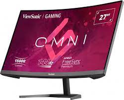 ViewSonic VX2768-2KPC-MHD - Monitor LED - curvado - 27" - 2560 x 1440 WQHD @ 144 Hz - MVA - 250 cd/m² - 3000:1 - 1 ms - 2xHDMI, DisplayPort - altavoces