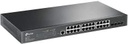 TL-SG3428-TP-Link TL-SG3428 - JetStream™ Conmutador gestionado Gigabit L2+ de 24 puertos con 4 ranuras SFP