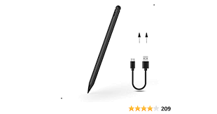 K2-C-Bolígrafo para Microsoft Surface Pro 9/8/7, lápiz óptico compatible con Surface Book 3/Laptop 4/Studio 2, Surface Go 3/2/1, Surface 3, rechazo de palma, sensibilidad a la presión 1024 (negro)
