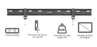 Klip Xtreme KFM-565 - Kit de montaje (soporte para montaje en pared) - para pantalla plana - acero con recubrimiento en polvo - negro - tamaño de pantalla: 36"-65" - interfaz de montaje: hasta 800 x 600 mm - se puede instalar en la pared