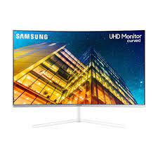 Samsung U32R591CWN - UR59C Series - monitor LED - curvado - 32" (31.5" visible) - 3840 x 2160 4K @ 60 Hz - VA - 250 cd/m² - 2500:1 - 4 ms - HDMI, DisplayPort - blanco