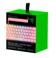 Razer - Set copertura teclado - rosa cuarzo - con cable trenzado