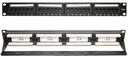 LPPP607-Panel de Parcheo Cat6 UTP 19'', 24 Puertos, 1U, Negro