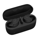 Jabra Evolve2 Buds MS - Auriculares inalámbricos con micro - en oreja - Bluetooth - cancelación de sonido activo - USB-A a través de adaptador Bluetooth - aislamiento de ruido - negro - Certificado para Equipos de Microsoft