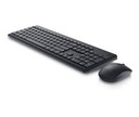 Dell KM3322W - Juego de teclado y ratón - inalámbrico - 2.4 GHz - negro