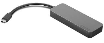 Lenovo USB-C to 4 Port USB-A Hub - Hub - 4 x SuperSpeed USB 3.0 + 1 x USB-C - sobremesa - para IdeaPad 3 Chrome 14M836; ThinkCentre M75t Gen 2; ThinkPad P15v Gen 3; X1 Fold 16 Gen 1