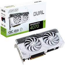 ASUS Dual GeForce RTX 4070 - White OC Edition - tarjeta gráfica - GeForce RTX 4070 - 12 GB GDDR6X - PCIe 4.0 - HDMI, 3 x DisplayPort - blanco