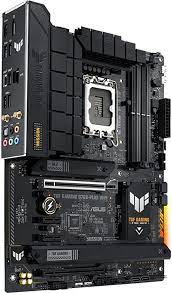 ASUS TUF GAMING B760-PLUS WIFI - Placa base - ATX - Socket LGA1700 - B760 Chipset - USB 3.2 Gen 1, USB 3.2 Gen 2, USB-C 3.2 Gen2, USB-C 3.2 Gen 2x2 - 2.5 Gigabit LAN, Wi-Fi 6, Bluetooth - Tarjeta gráfica (CPU necesaria) - HD Audio (8-canales)