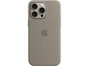 Apple - Carcasa trasera para teléfono móvil - compatibilidad con MagSafe - silicona - arcilla - para iPhone 15 Pro