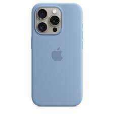 Apple - Carcasa trasera para teléfono móvil - compatibilidad con MagSafe - silicona - azul tormenta - para iPhone 15 Pro Max
