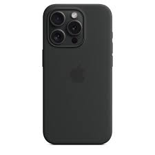 Apple - Carcasa trasera para teléfono móvil - compatibilidad con MagSafe - silicona - negro - para iPhone 15
