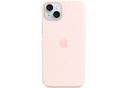 Apple - Carcasa trasera para teléfono móvil - compatibilidad con MagSafe - silicona - rosa claro - para iPhone 15