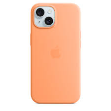 Apple - Case - Orange - para iPhone 15 - Silicone Sorbet