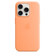 Apple - Case - Silicone - Orange - para Iphone 15 Pro - with MagSafe