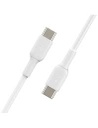 Belkin BOOST CHARGE - Cable USB - 24 pin USB-C (M) a 24 pin USB-C (M) - 1 m - blanco